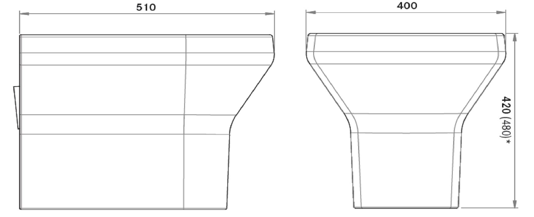 DV WC-stol Golv (Ritning)