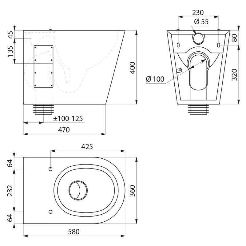 Ritning - WC S21 Golv